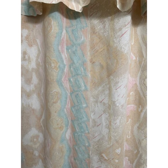 VTG Croscill Home Fashions Watercolor Shower Curtain Ruffle valance Fabric boho - Picture 6 of 11